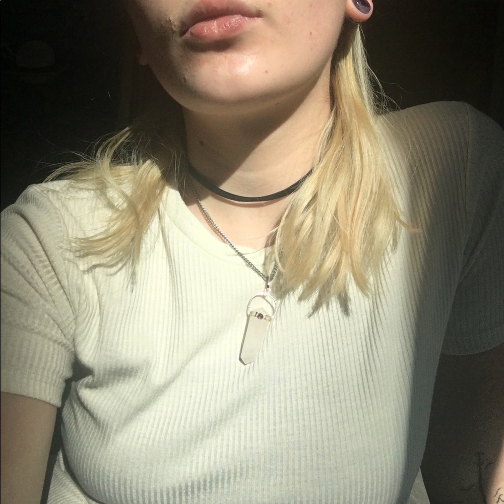 Textured White Tee